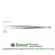 Gerald Dissecting Forceps Curved - 1 x 2 Teeth Stainless Steel, 15.5 cm - 6"